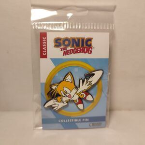 Sonic The Hedgehog Flying Tails Enamel Pin Official Sega Collectible Badge